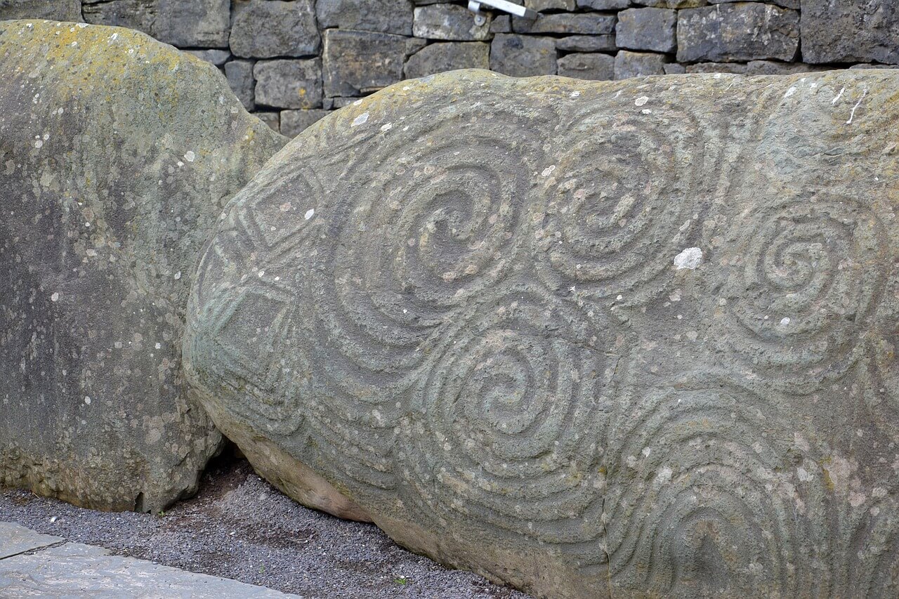 Piedra tallada de origen celta
