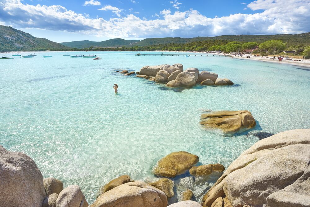 Playa de Santa Giulia en Porto Vecchio