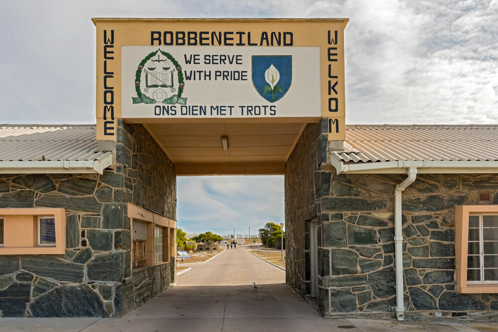 entrada a la prisión de Robben Island