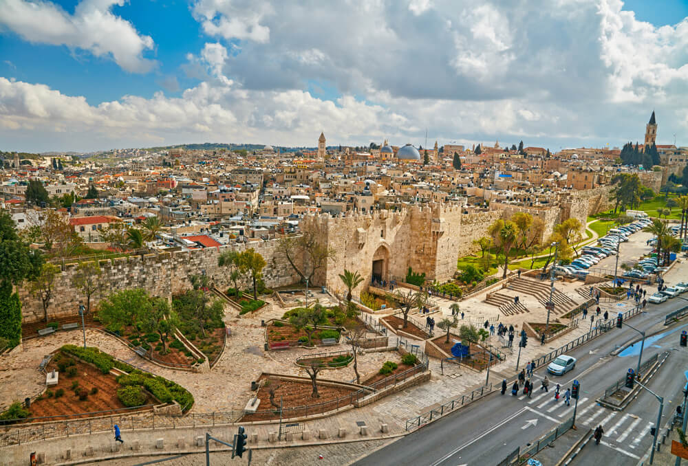 Muralla de Jerusalén y Puerta de Damasco