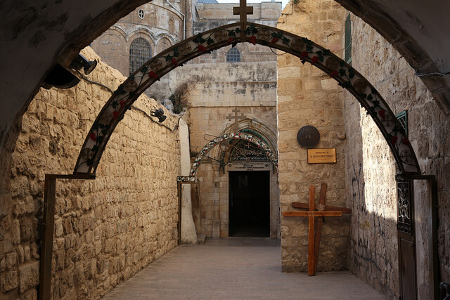 Vía dolorosa en Jerusalén