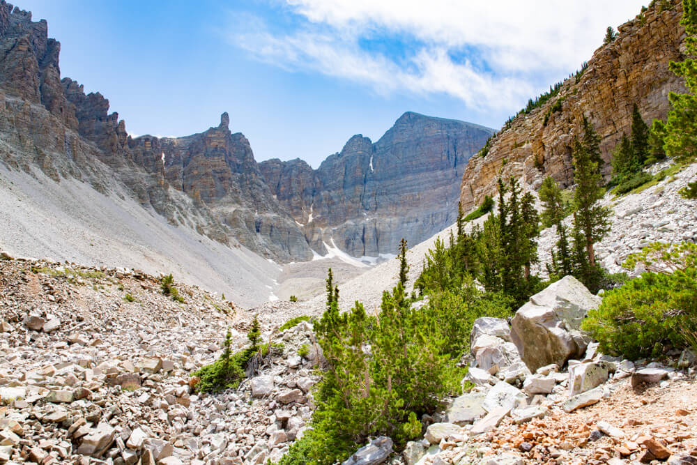 Vista de Wheeler Peak en el Parque Nacional Great Basin