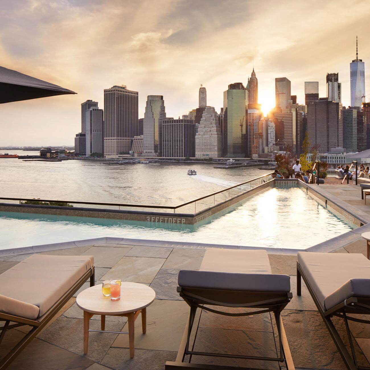 Terraza del hotel 1 Brooklyn Bridge