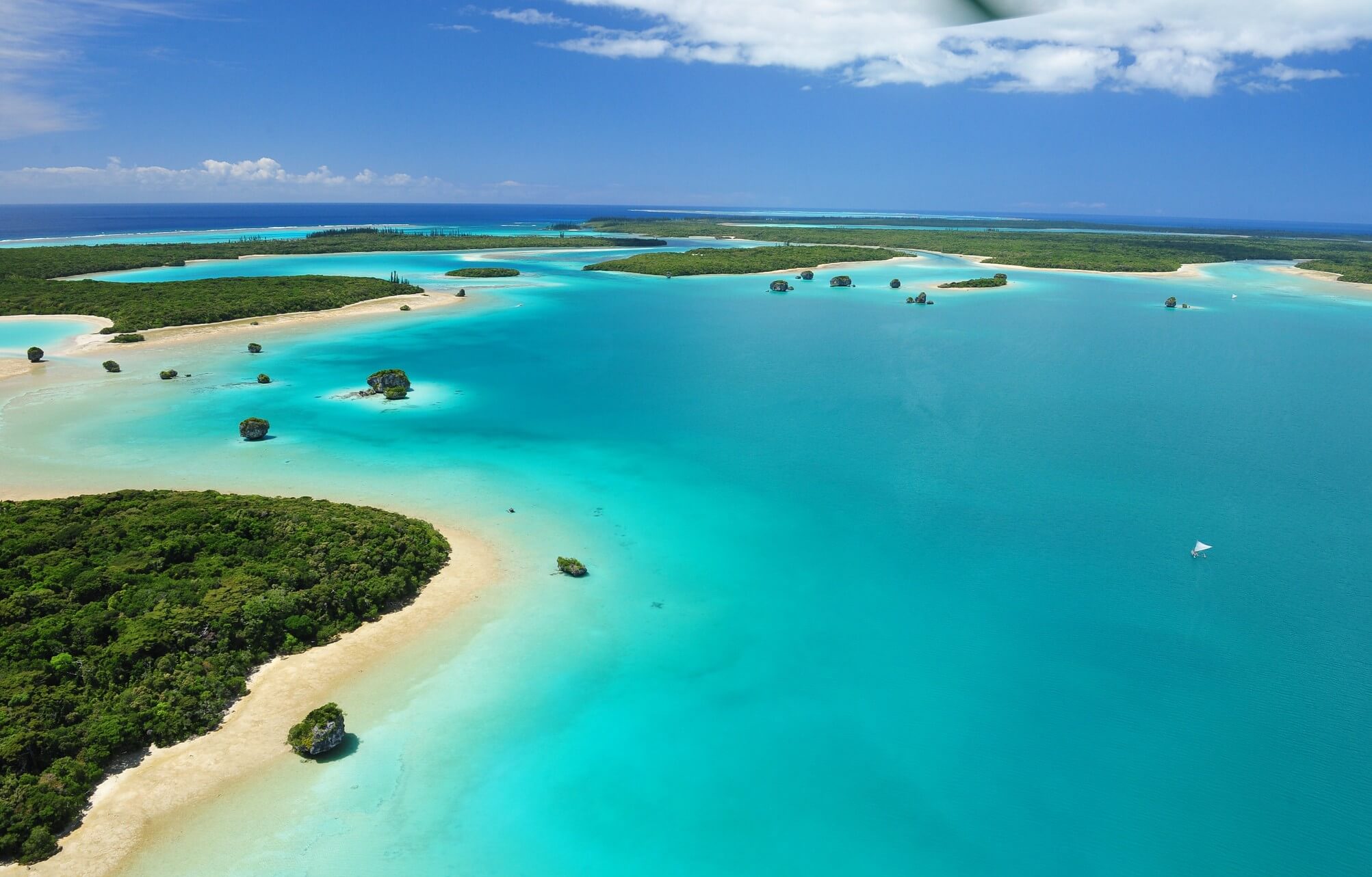 Imagen aérea de la Isla de Pinos