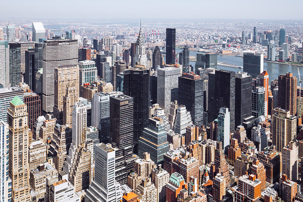 Vista aérea de la Manhattan
