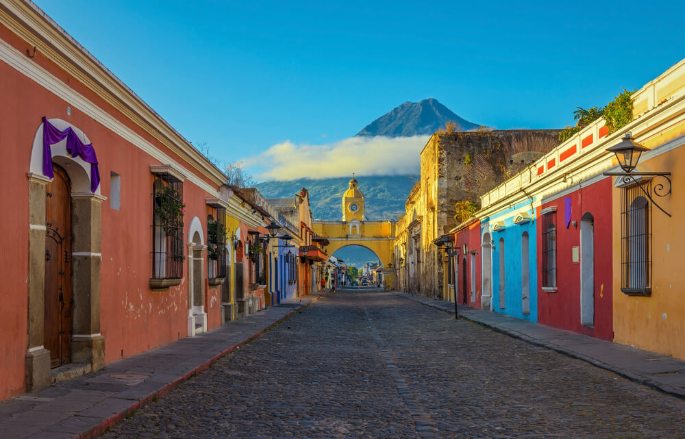 Calle de Antigua en Guatemala