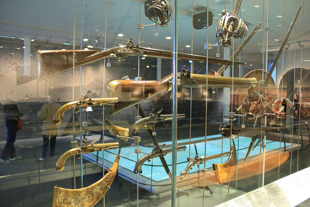 Armas usadas en la batalla