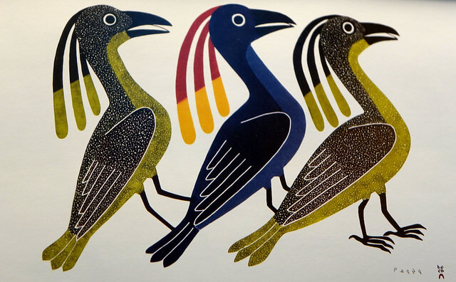 Ejemplo de arte Inuit en la Galería Nacional de Canadá