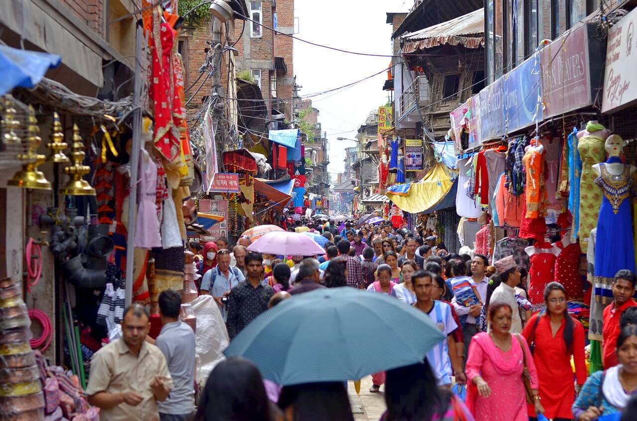 Calle del barrio de Thamel