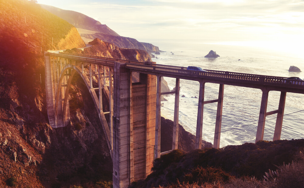 Bixby bridge en la Pacific Coast Highway