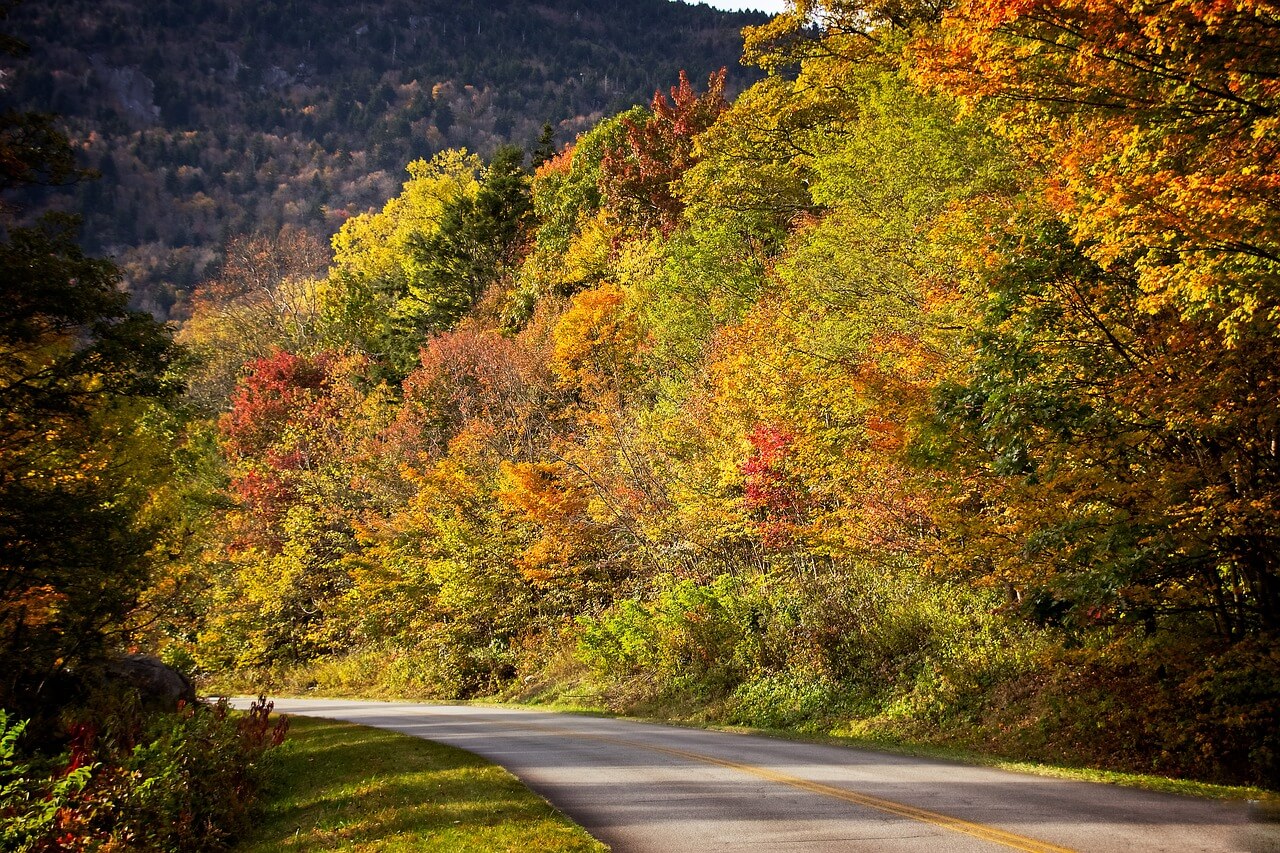 Blue Ridge Parkway en otoño