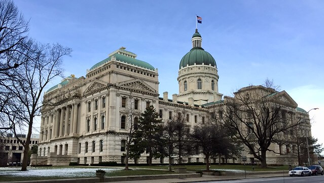 Vista del Capitolio de Indianápolis