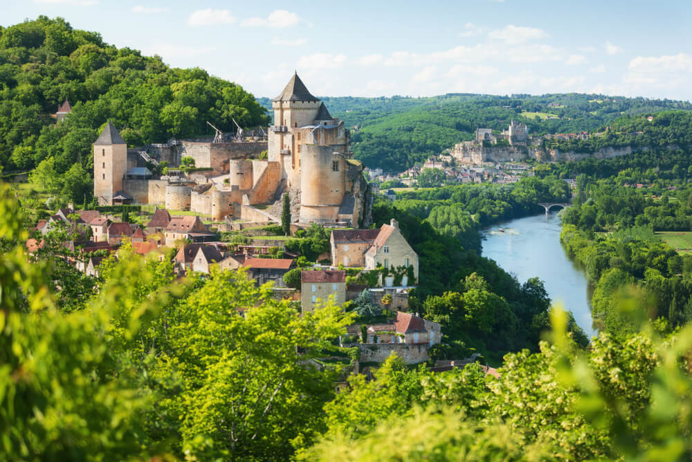 Vista del castillo de Castelnaud