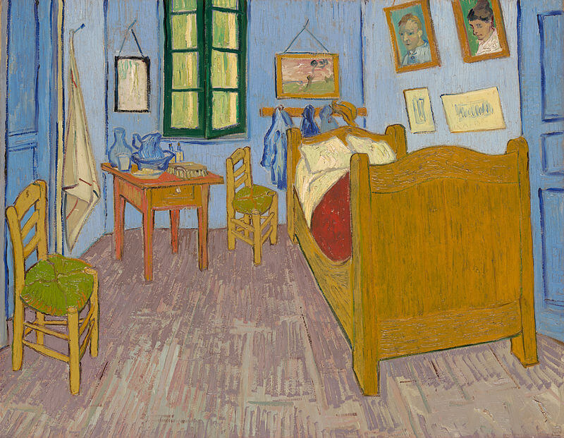 Dormitorio en Arlés de Van Gogh en el Museo de Orsay