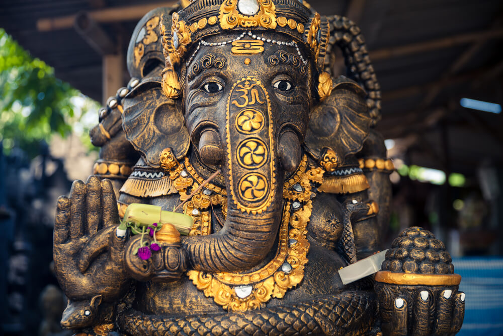 Escultura típica en Bali