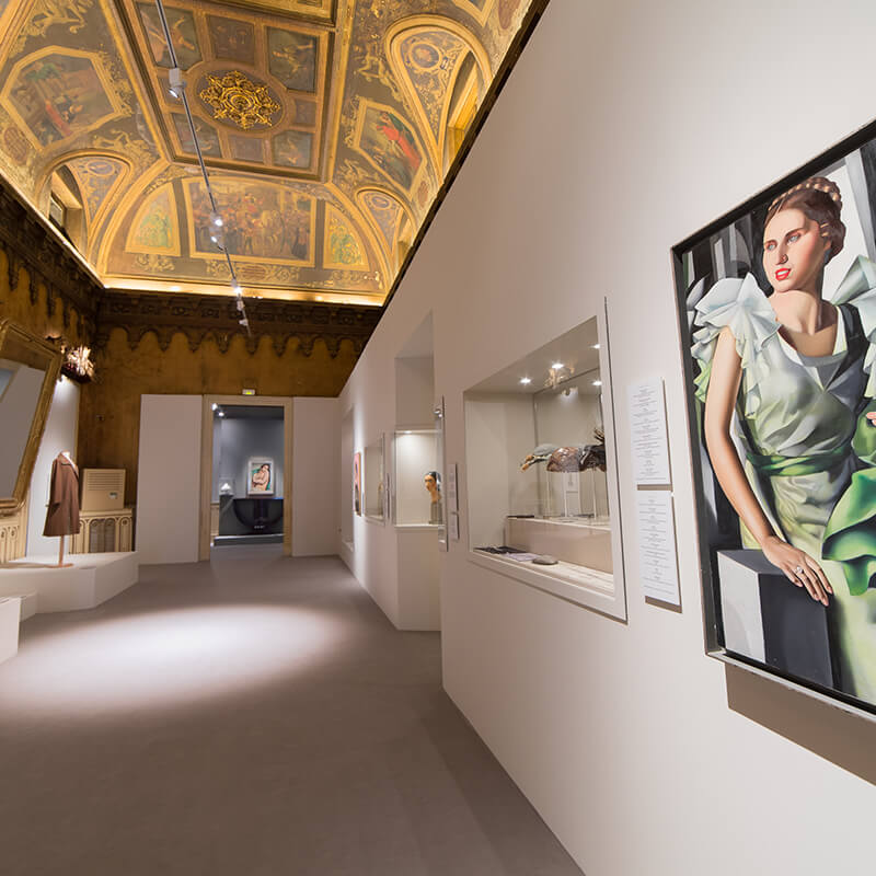 Vista de la exposición de Tamara de Lempicka