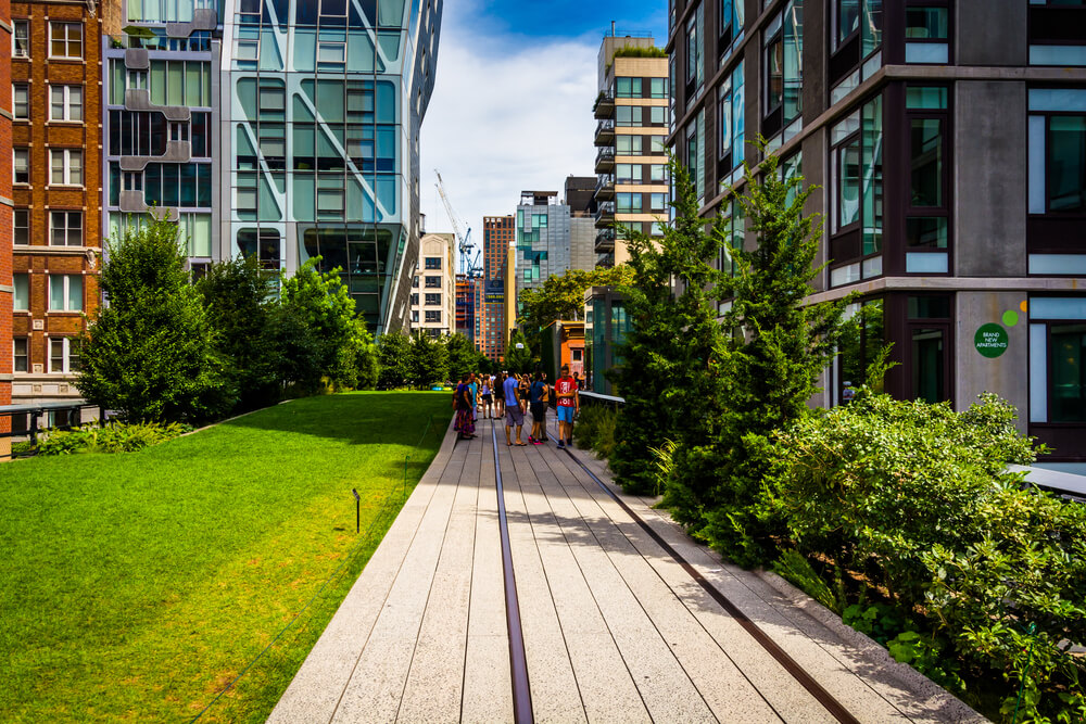 Paseo en The High Line en Nueva York