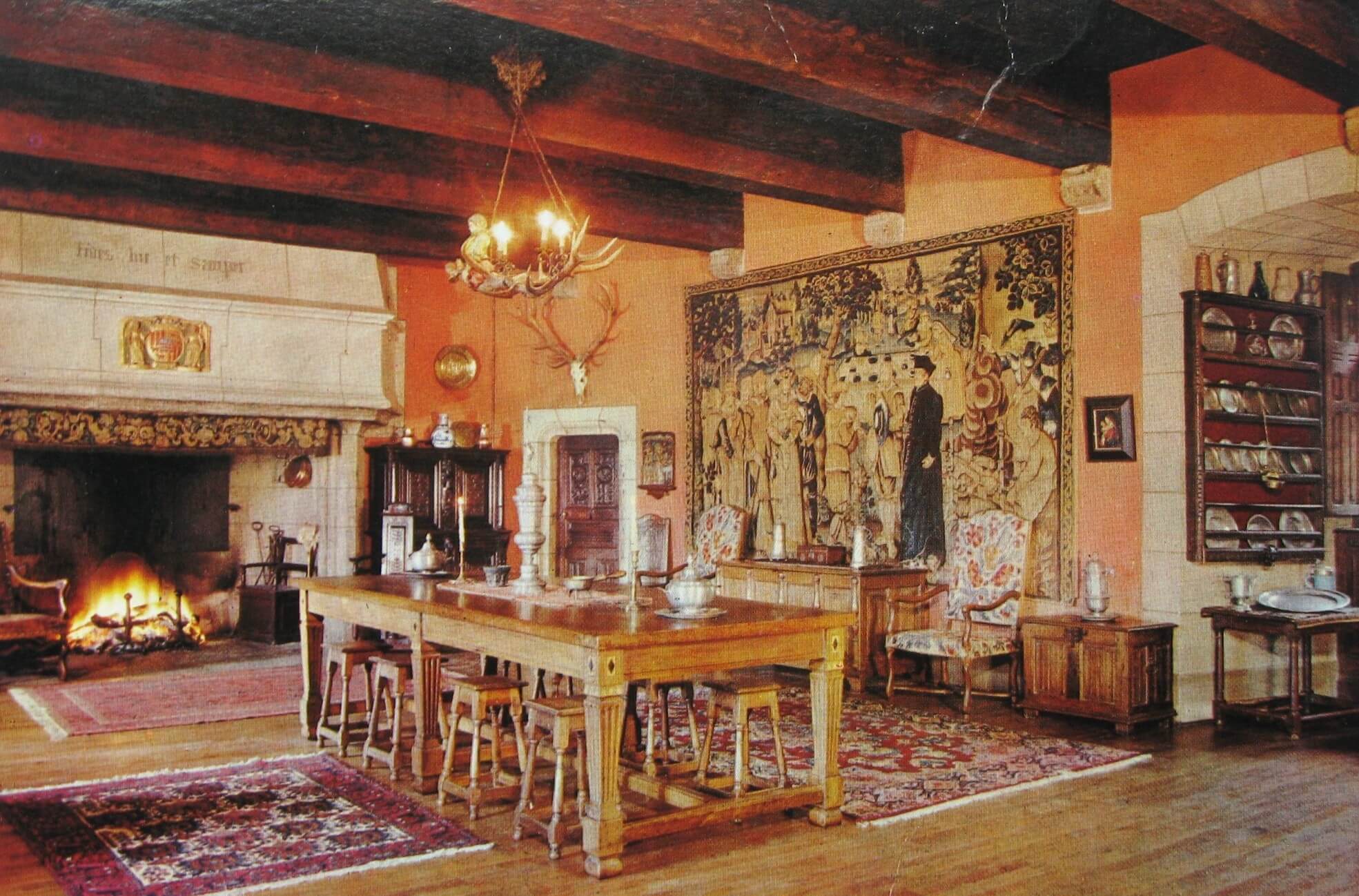 Interior del castillo de Anjony