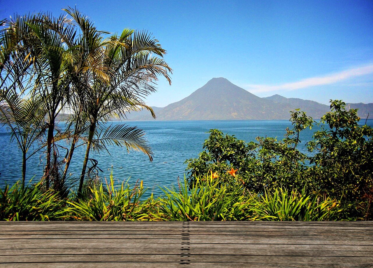 Visa del lago Atitlán