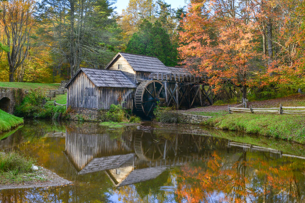 Vista de Mabry Mill