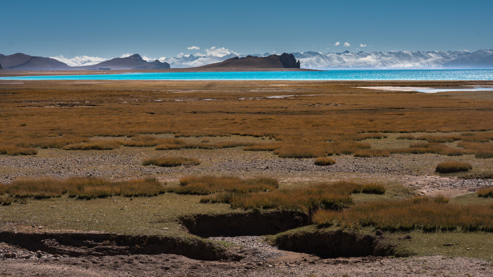 Paisaje de la meseta tibetana