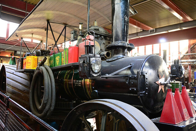 Máquina de vapor en el Nottingham Industrial Museum