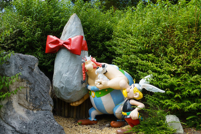 Muñecos en el Parque Astérix