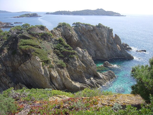 Paisaje de la península de Giens