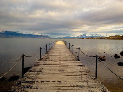 Muelle en Puerto Natales