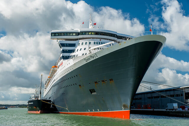 Vista del Queen Mary 2
