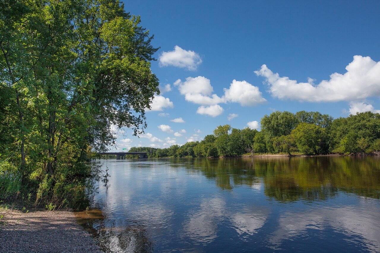 Paisaje del río Mississippi