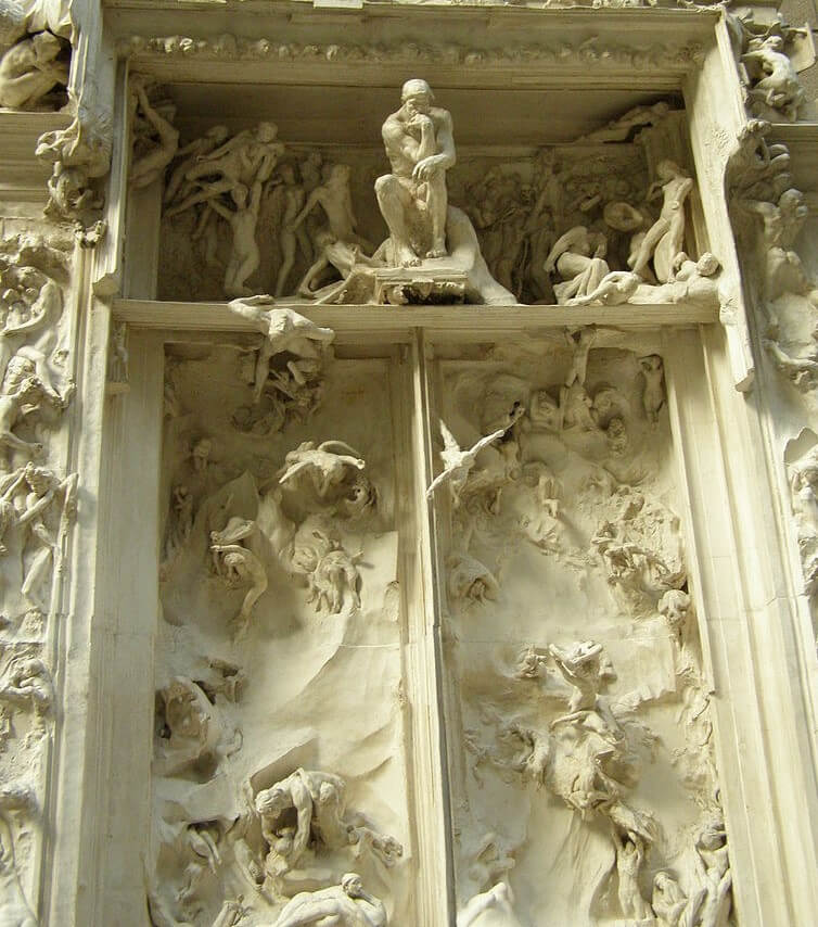 Puerta del Infierno de Rodin en el Museo de Orsay