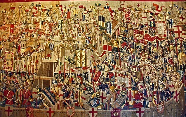 Tapiz flamenco en el palacio