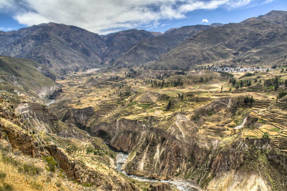 Terrazas en el valle del Colca