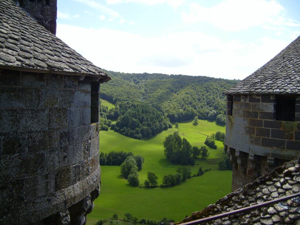 Vista desde las torres del castillo de Anjony