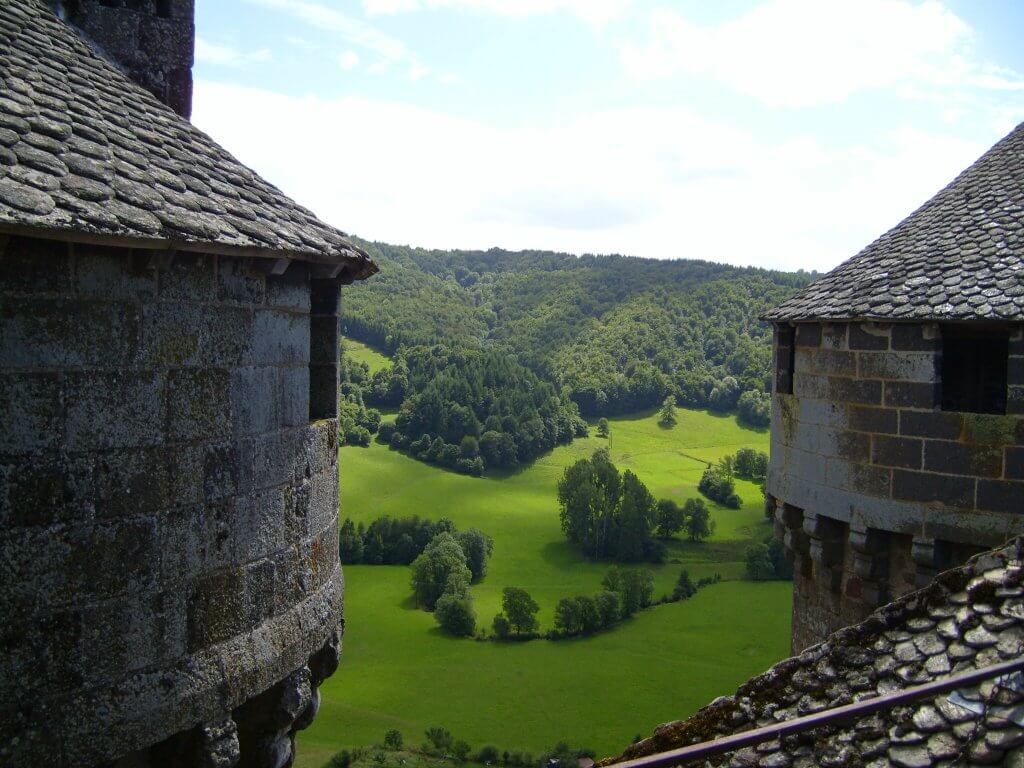 Vista desde las torres del castillo de Anjony