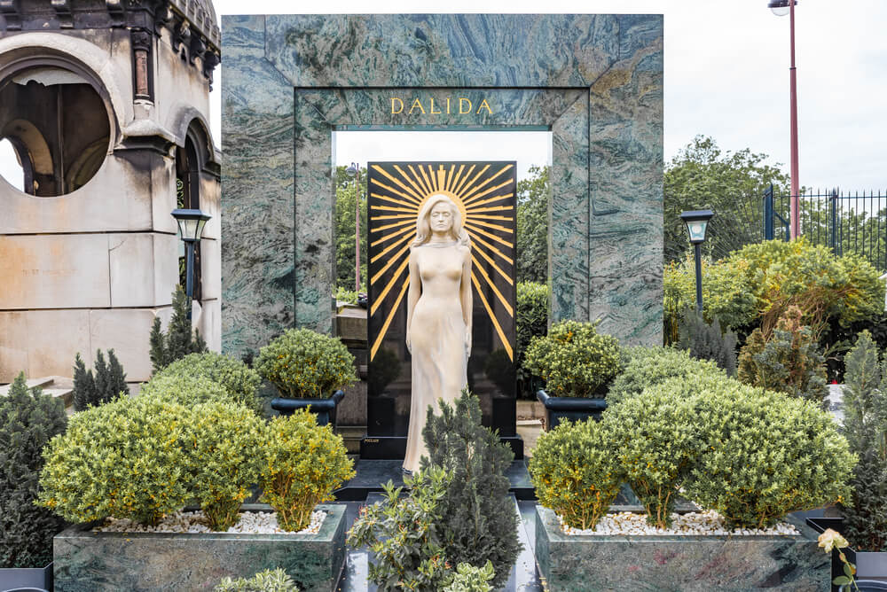 Tumba de Dalila en el cementerio de Montmartre