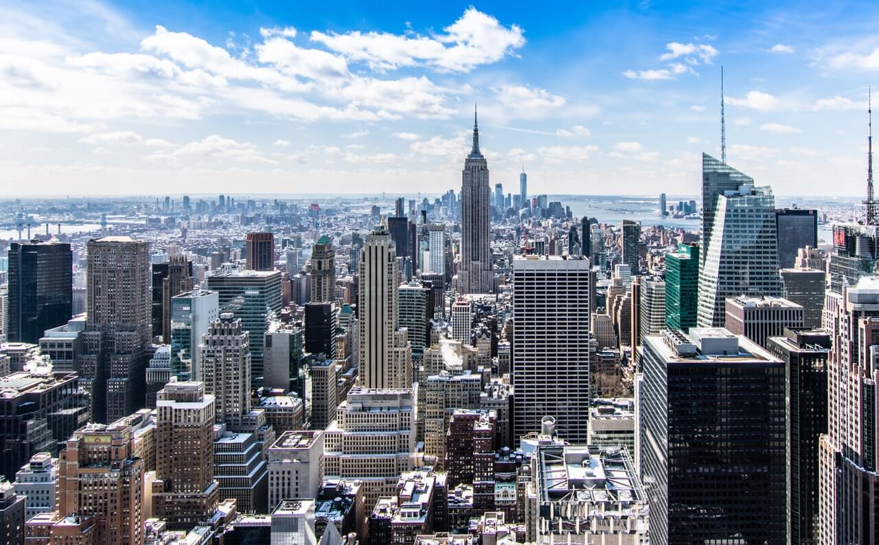 Vista aérea de la ciudad de Nueva York