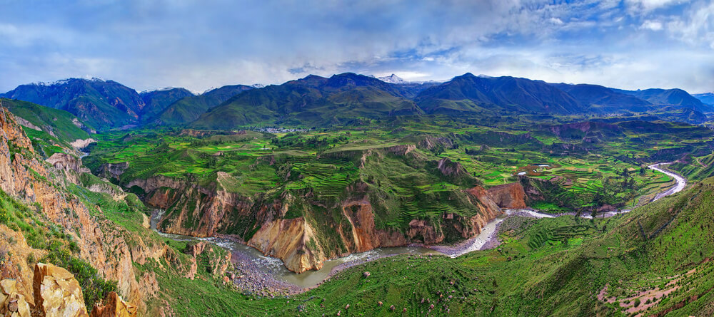 Vista del valle del Colca