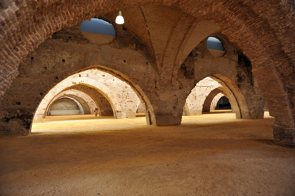 Interior de las Reales Atarazanas, lugar de rodaje de Juego de Tronos en Sevilla