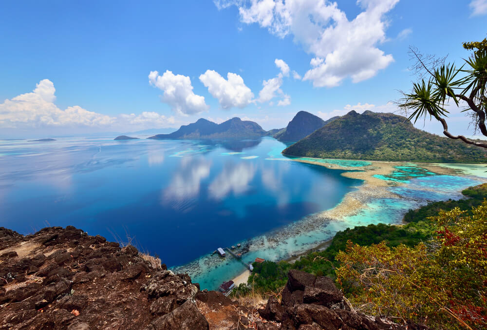 Bahía Dulang en Borneo