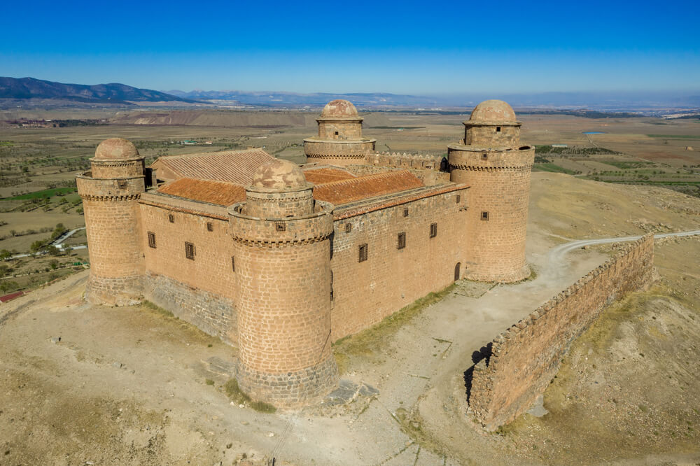 Vista aérea del castillo de La Calahorra