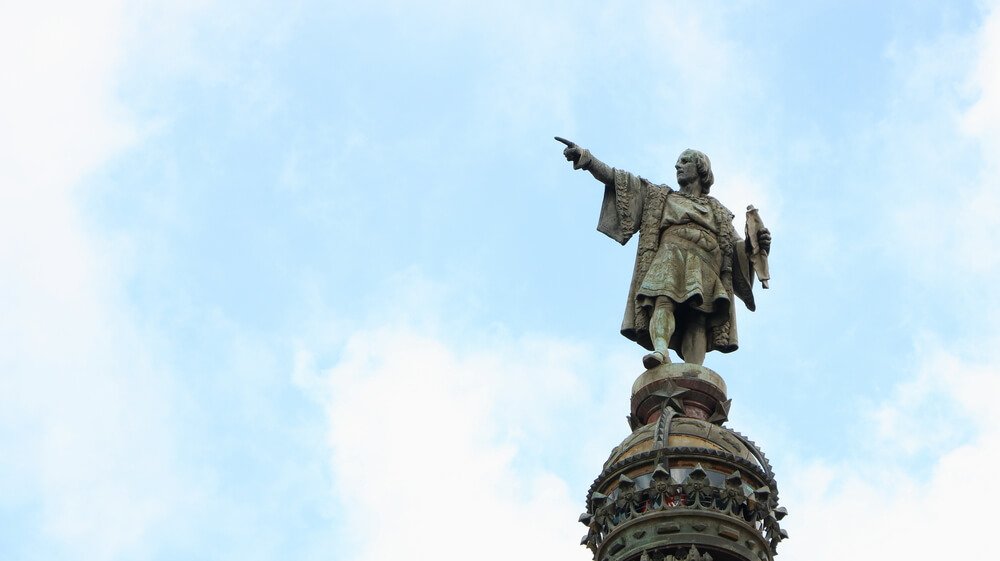 Estatua de Colón, precusor de la globalización