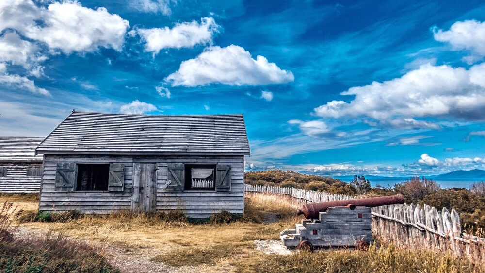 Vista de Fuerte Bulnes en Punta Arenas