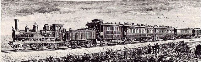 Grabado del Orient Express