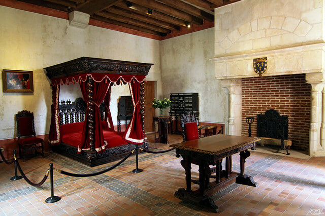 Habitación de Da Vinci en Clos Luce
