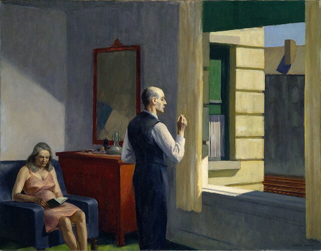 Cuadro 'Hotel by a Railroad' de Hopper