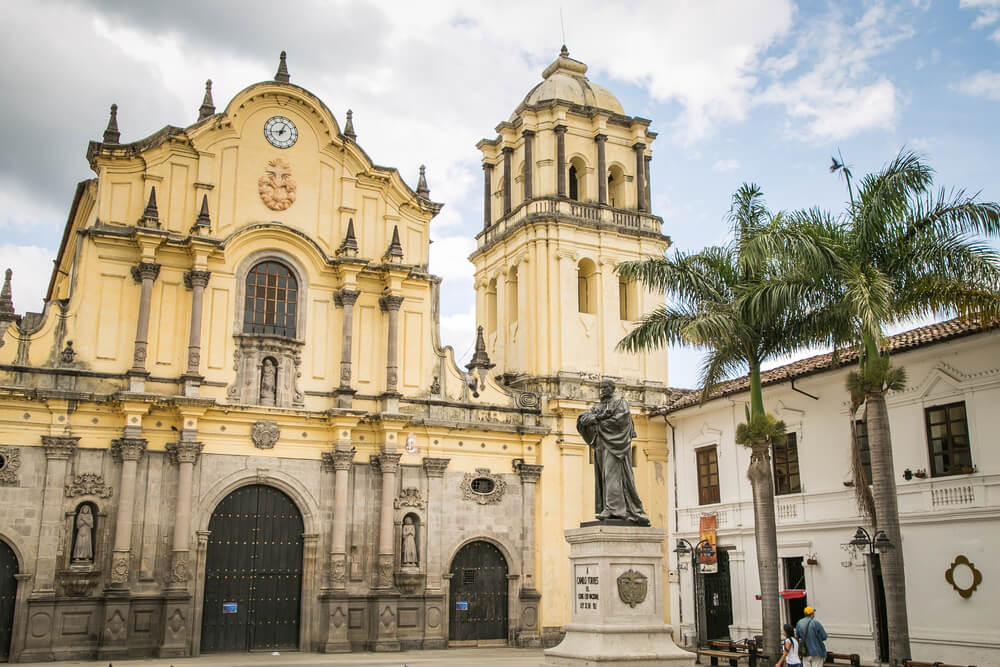 Iglesia en Popayam, ejemplo de la arquitectura colonial en Colombia