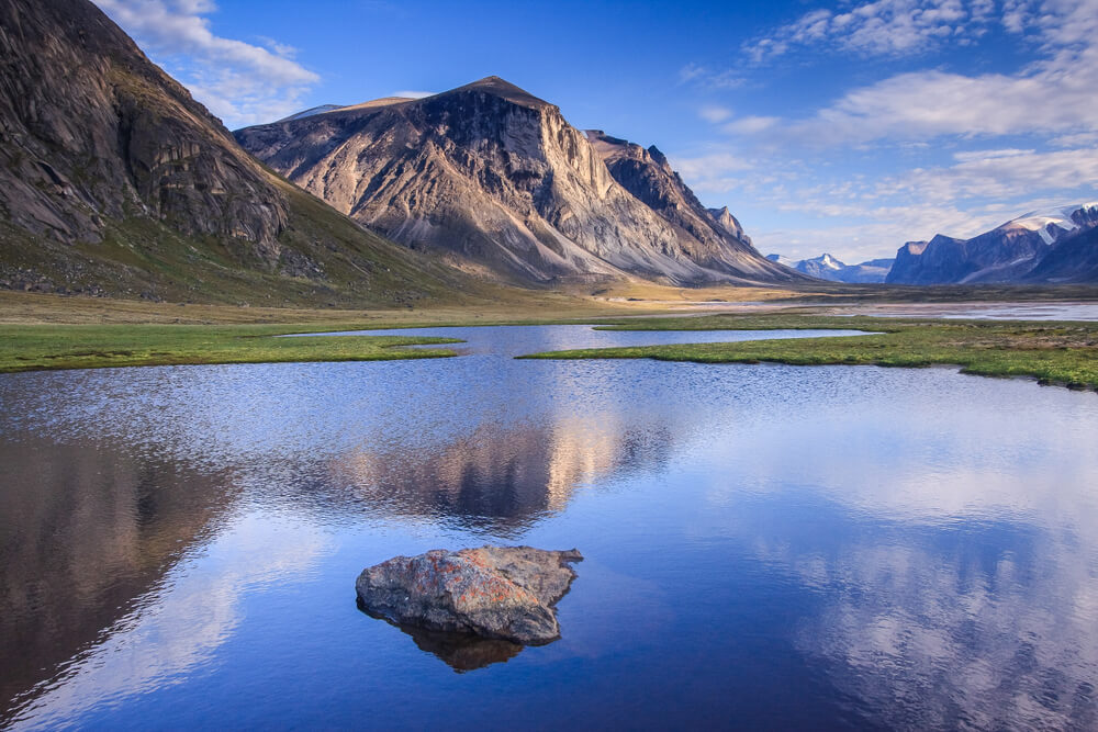 Paisaje de la isla de Baffin
