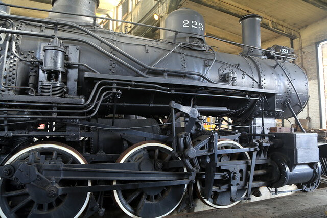 Locomotora en el Museo de Historia de Savannah